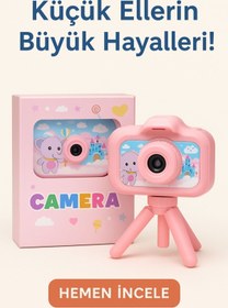 Resim LEERFEI Ayaklı Dijital Çocuk Fotoğraf Makinesi 