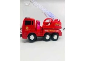 Resim Pilli Işıklı Sirenli Oyuncak Itfaiye Arabası Vinç Hareketli Oyuncak 