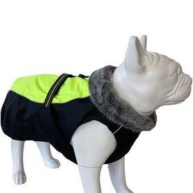 Resim Su Geçirmez, İçi Polarlı, Neon Sarı Köpek Kıyafeti - 65 