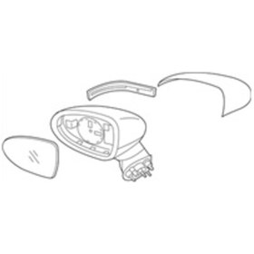 Resim DIŞ DİKİZ AYNASI KOMPLE KIA RİO 2012-ELEKTRİKLİ ISITMALI SAĞ 