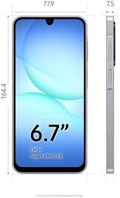 Resim Samsung Galaxy A17 5G, Android Akıllı Telefon, 8GB RAM, 256GB Hafıza, Gri, Büyük Ekran, 50MP OIS Kamera (Samsung Türkiye Garantili) 