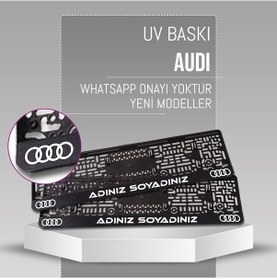 Resim Audi Plakalık, 2 Adet Premium Uv Baskı, Plakalıkhane 