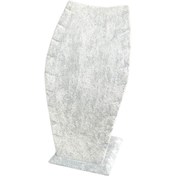 Resim ÖZER KUTU Kolye & Zincir Standı Ayaklı Gri Süet 2.boy (18 Cm ) 