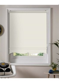 Resim Krem Stor Perde Güneşlik Etek Dilimli Ms1202 Krem 