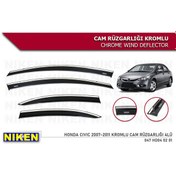 Resim Niken Honda Civic 2007-2011 Kromlu Cam Rüzgarlığı 4 Lü Diğer