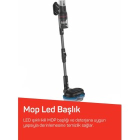 Resim Arzum AR4210 MagiClean HydroFlex Dikey Şarjlı Süpürge 500W, BLDC Motor Gücü, 60 Dk Kullanım, Siyah 