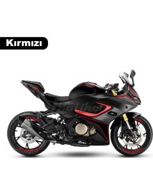 Resim Rks (Qj Motor) Srk 125R Motosiklet Jant Içi Sticker Etiket Modeli Kırmızı 