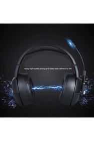 Resim Canpay Iphone Ipa Uyumlu Rgb Kafa Kulak Üstü Oyuncu Kulaklığı(xbox,ps,pc,switch,laptop,ios+android Cihazlar 