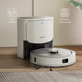 Resim Homend Alex Laser Power+ 1287H Toz Hazneli Moplu Halı Tanıyan Robot Süpürge 