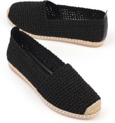 Resim Capone Outfitters Capone Oval Burunlu Siyah Kadın Slip On Ip Espadril 