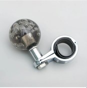 Resim Dashanshop Jdm Araç Direksiyon Desteği Topu Siyah Yuvarlak Güç Kontrol Kumanda Kolu Siyah 