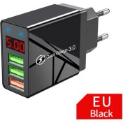 Resim Xiaxiaoer USB Dijital Şarj Cihazı Dijital Ekran Hızlı Şarj Edilen Duvar Telefonu (Yurt Dışından) 
