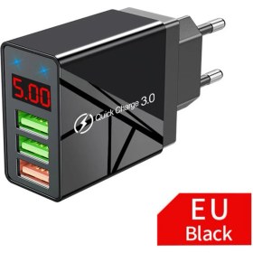 Resim Xiaxiaoer USB Dijital Şarj Cihazı Dijital Ekran Hızlı Şarj Edilen Duvar Telefonu (Yurt Dışından) 