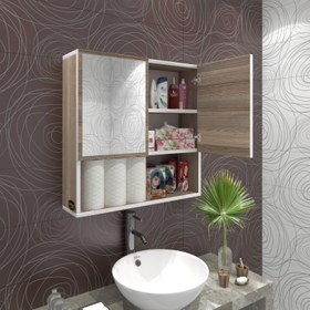 Resim Kenz Life Banyo Ecza Dolabı Aynalı Çehov Crd 060*060*17 Çamaşır Mutfak Ofis Kitaplık 