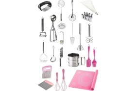 Resim Feyza Design 22 Parça Mutfak Çeyiz Seti, Pratik ve Üst Kalite Ev Gereçleri 