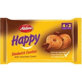 Resim Aldiva Happy Çikolata Kremalı Bisküvi 6x56 G 