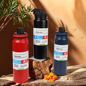 Resim 1pc Grinkwell 800ML Paslanmaz Çelik Yalıtımlı Su Şişesi, Oval Çift Duvar, BPA-Free, Mühürlenebilir, Taşınabilir Kupa Kapak ve Filtre ile, Spor ve Outdoor Aktiviteleri için İdeal, Sevgililer Günü, Kadınlar Günü, Anneler Günü, Babalar Günü ve Yılbaşı için Mükemmel Hediye 