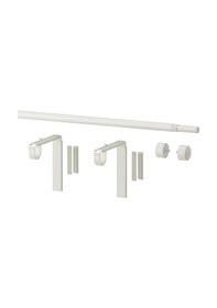 Resim Perde Çubuğu Seti, Beyaz, 120-210 Cm Beyaz 