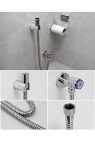 Resim NİSİBİS HOME TAHARET HORTUMU VE ASKI KROM 100 CM UZUNLUK 