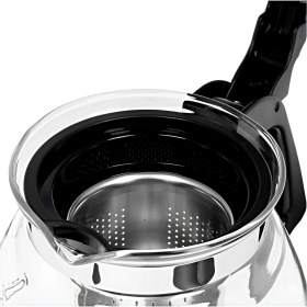 Resim Transformacion Süzgeçli French Press Cam Demlik 1100 ml Bitki Çayı Demliği 722243 