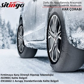 Resim Sitingo Oto Lastik Kar Çorabı Performance Series - Medium 