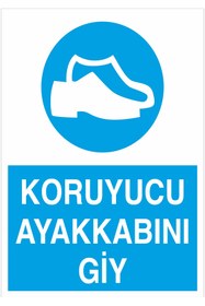 Resim My Think KORUYUCU AYAKKABINI GİY A4 DEKOTA LEVHA SUDAN ETKİLENMEZ 