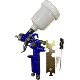 Resim PremiumPort Mini Boya ve Gölge Tabancası H2000 Hvlp 125ML 0.8mm Profesyonel 