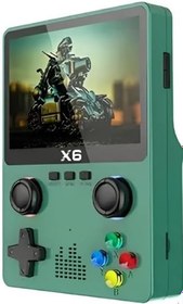 Resim ScHitec X6 3.5inç IPS Ekran Taşınabilir Retro El Atari Oyun Konsolu 10000 Oyunlu Tv Bağlanan 32Gb Yeşil 