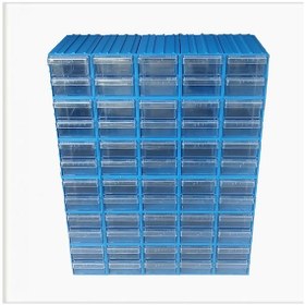 Resim Sembol 300 Plastik Çekmeceli Kutu 4,6X11,7X2,4 Cm (60 Çekmeceli) 