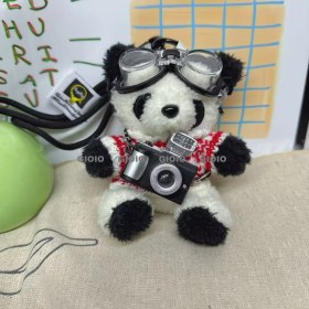 Resim Silver1 Iyi Şanslar Bebek Sevimli Karikatür Peluş Bebek Çanta Kolye Kız Öğrenci Bebek Asılı Anahtar (Yurt Dışından) 