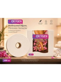 Resim Oxygen Bb Ağda Bezi Epilasyon Roll 100 Metre - Profesyonel Nonwoven Ağda Bezi Rulosu 7 cm Tek Kullanımlık 
