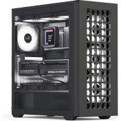 Resim Aero Cool D502A 750W 80+ Bronze, 4X12CM A-Rgb Fanlı, Şık Mesh Ön Panel, Tempered Cam Yan Panel, USB Type-C, Atx Bilgisayar Kasası (AE-D502A-BK750BR) 