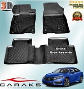 Resim Civic 3D Paspas Havuzlu Sedan 2016 - 2020 Arası Siyah N11.19367 