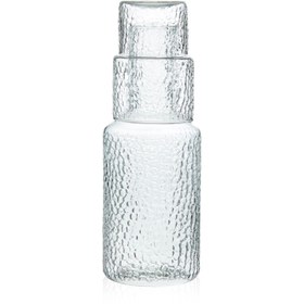 Resim Shr Kabartma Desen Cam Başucu Sürahisi - 1000 ml 