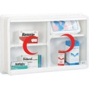 Resim Tekreyonda Pls Ecza Dolabı Camlı Yeni Yönetmeliklere Uygun Sağlam Ev Okul Işyeri Ecza Dolabı 158 