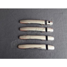 Resim Markadan Toyota Uyumlu Avensis Krom Kapı Kolu 2003-2008 4 Kapı Paslanmaz 