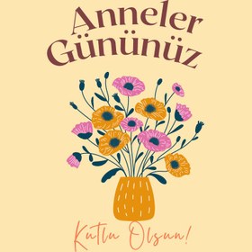 Resim Anneler Günü Mesaj Kartı 