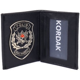 Resim Pöh Rozetli Cüzdan Polis Özel Haretkat Cüzdanı Siyah 