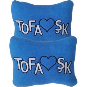 Resim Tofaş Şahin Doğan Kartal Araç Koltuk Nakışlı Mavi Boyun Yastık 