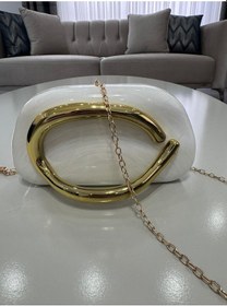Resim Öznora Babil Model Abiye El Ve Kadın Omuz Çantası Beyaz 