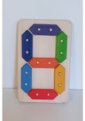 Resim Waldorf Renkli Sayı Tablosu Kırtkırt Ahşap 