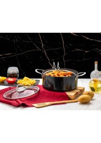 Resim Zest Gusto Granit 24cm Kızartma Tenceresi Siyah 