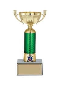 Resim Odak Kupa - Small Kupalar - S-056 B - 25 Cm Altın - Beyaz 