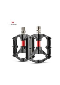 Resim Promend T26 Çift Kovanlı Alüminyum Geniş Platform Du Peilin Rulman Bisiklet Pedalı Siyah 