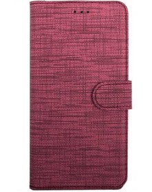 Resim Coverzone Galaxy A7 2017 Standlı Kartvizitli Ve Para Gözlü Kumaş Desen Mhm Pembe 