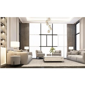 Resim AVONNI AV-60291-6ET Eskitme Kaplama Modern Avize E14 Metal Cam 40cm 