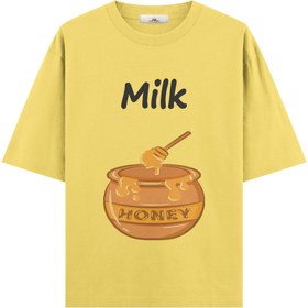 Resim Milk Honey - Hamile Oversize Tshirt - Sarı / XL / Oversize 