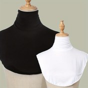Resim Kadınlar için 1/2 adet şık polyester düz renkli katlanabilir yaka şal, nefes alabilir ve sıcak dekoratif şal, %100 polyester, makinede yıkanabilir, 145 gsm - Rahat hafta sonu aksesuarı 