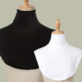 Resim Kadınlar için 1/2 adet şık polyester düz renkli katlanabilir yaka şal, nefes alabilir ve sıcak dekoratif şal, %100 polyester, makinede yıkanabilir, 145 gsm - Rahat hafta sonu aksesuarı 