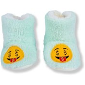 Resim Emojili Yumuşak Dokulu Yeşil Panduf 